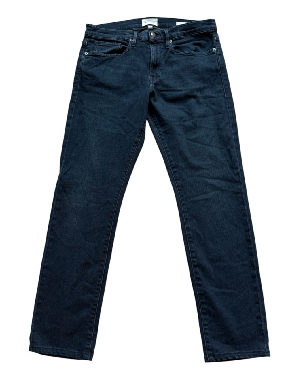 FRAME L’Homme Slim Jeans Men’s 32 Dark Wash Stretch Designer Denim Straight Fit